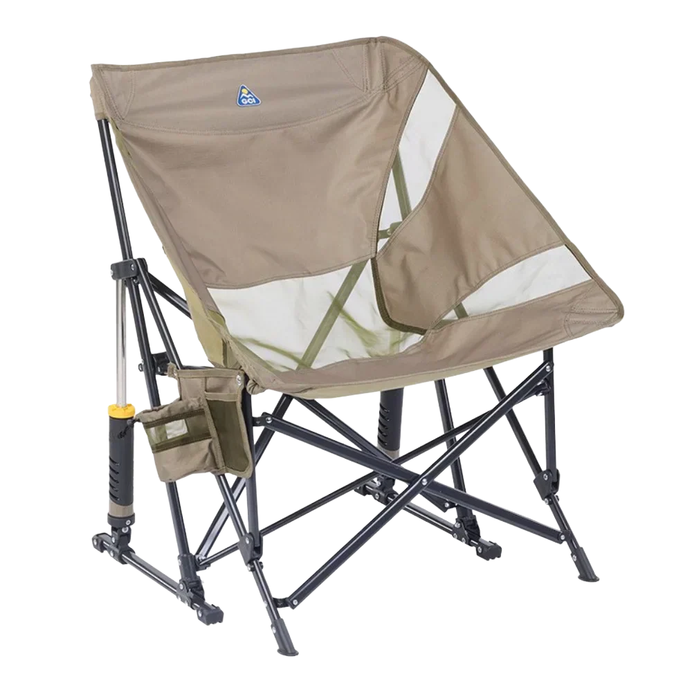 Heavy-Duty Freestyle Pod Rocker Elite - Choice 832 - Freestyle Rocker Portable Outdoor Folding Chair - Aged Fatigue