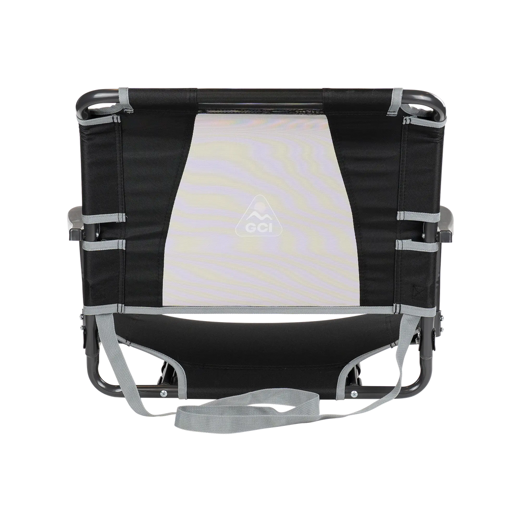 Secure-Hook Big Comfort Stadium Chair with Armrests - Choice 465 - Bleacher-Friendly Stadium Chair with Back Support Detail