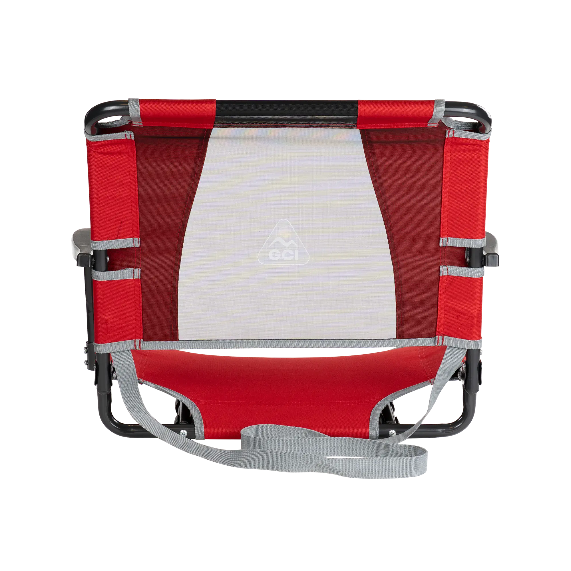 Secure-Hook Big Comfort Stadium Chair with Armrests - Choice 465 - Bleacher-Friendly Stadium Chair with Back Support Detail