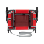 Secure-Hook Big Comfort Stadium Chair with Armrests - Choice 465 - Bleacher-Friendly Stadium Chair with Back Support Detail