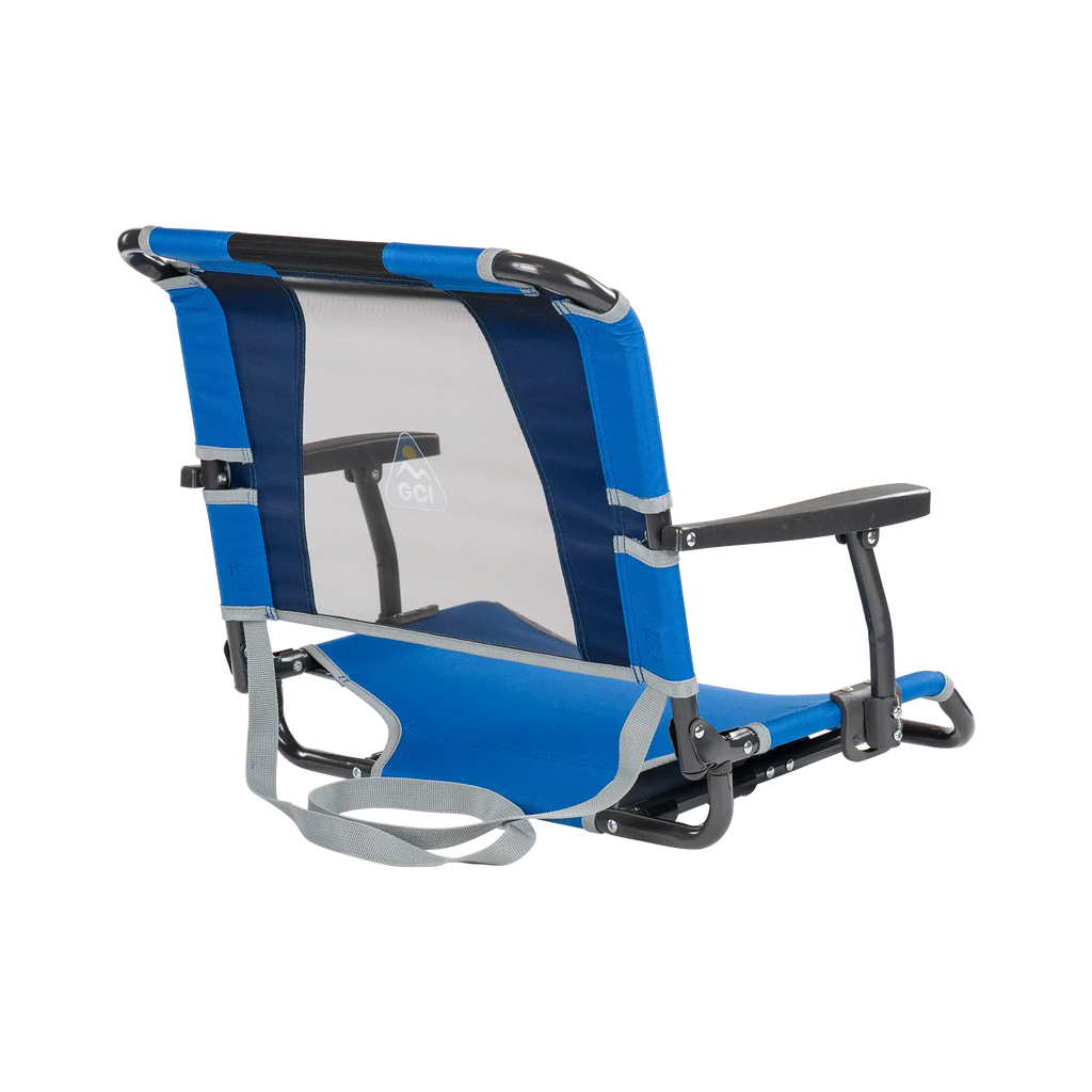 Secure-Hook Big Comfort Stadium Chair with Armrests - Choice 465 - Bleacher-Friendly Stadium Chair with Back Support Detail