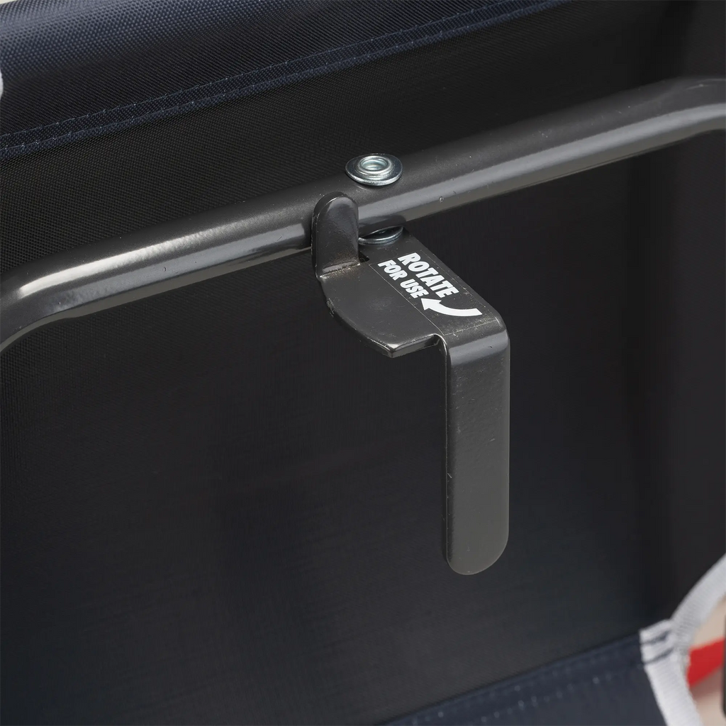 Secure-Hook Big Comfort Stadium Chair with Armrests - Choice 465 - Bleacher-Friendly Stadium Chair with Back Support Detail