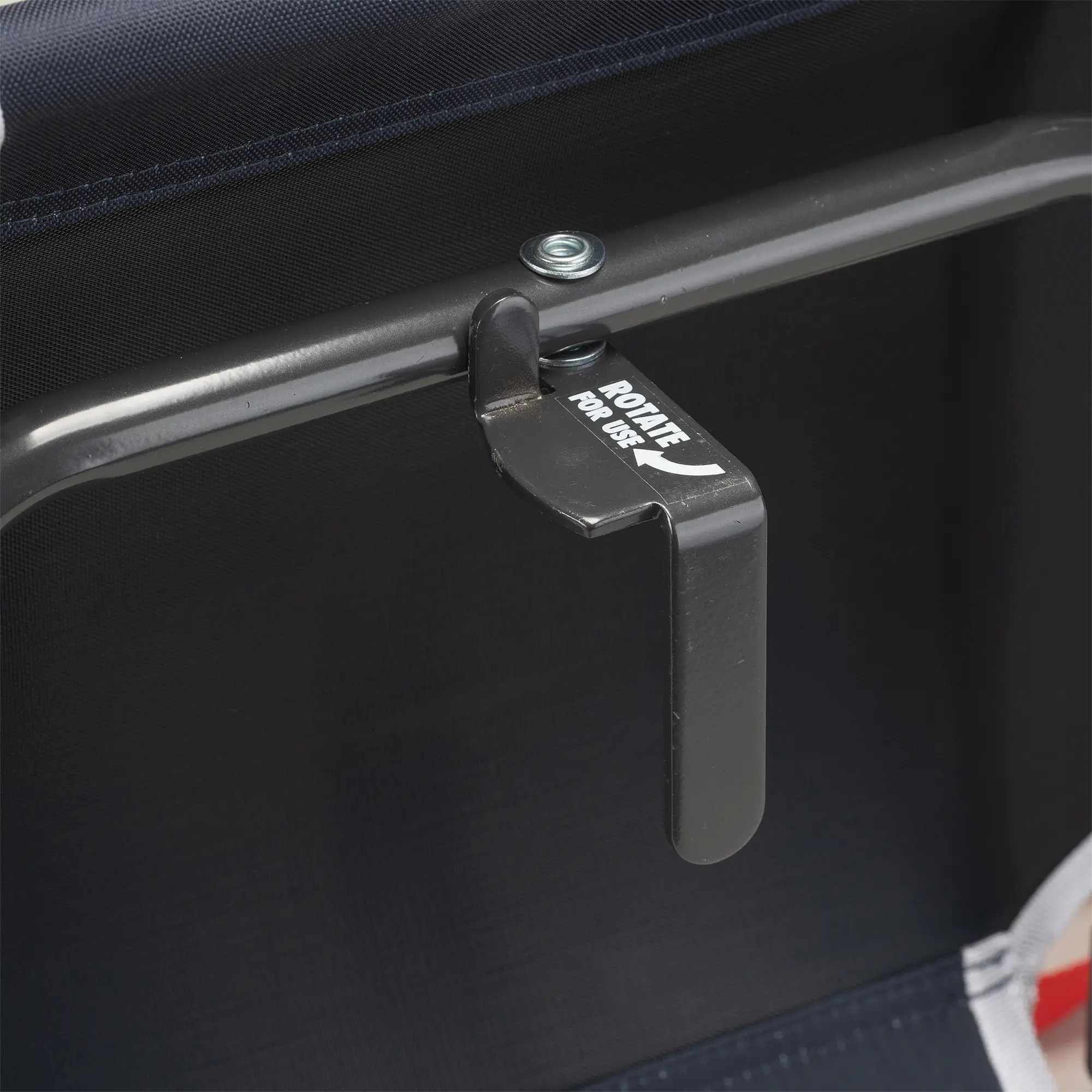 Secure-Hook Big Comfort Stadium Chair with Armrests - Choice 465 - Bleacher-Friendly Stadium Chair with Back Support Detail