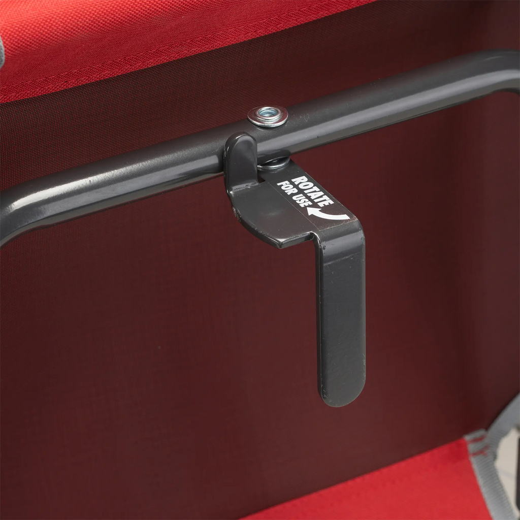 Secure-Hook Big Comfort Stadium Chair with Armrests - Choice 465 - Bleacher-Friendly Stadium Chair with Back Support Detail