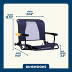 Premium All-Weather Stadium Rock-Cliner - Choice 540 - Freestyle Rocker Portable Outdoor Folding Chair Detail