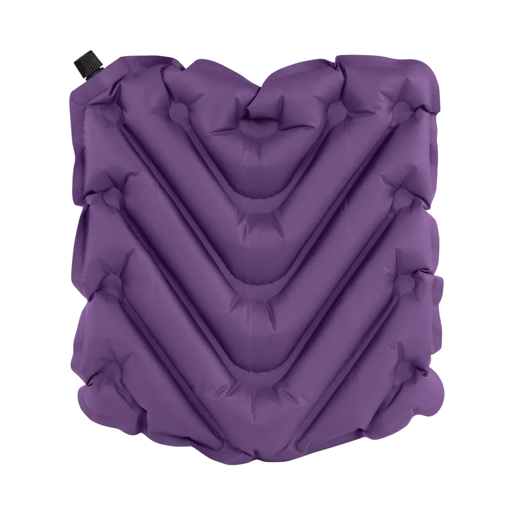 Secure-Hook College V Seat Inflatable Stadium Cushion - LSU Tigers - Choice 762 - Grandstand Cushion Seat with Secure Under-Bench Hooks Detail