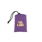 Secure-Hook College V Seat Inflatable Stadium Cushion - LSU Tigers - Choice 762 - Grandstand Cushion Seat with Secure Under-Bench Hooks Detail