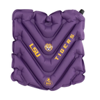 Secure-Hook College V Seat Inflatable Stadium Cushion - LSU Tigers - Choice 762 - Grandstand Cushion Seat with Secure Under-Bench Hooks - Default Title