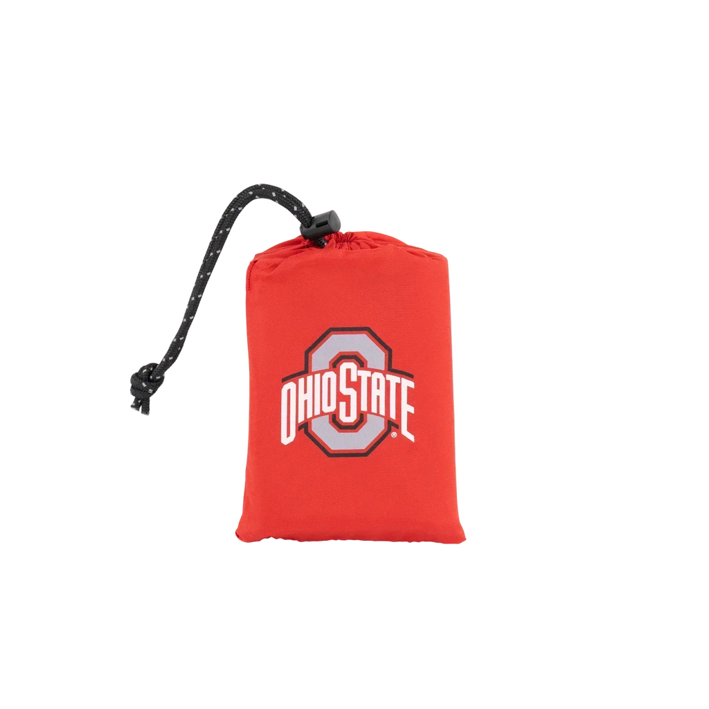 Ultra-Lightweight College V Seat Inflatable Stadium Cushion - Ohio State Buckeyes - Choice 778 - Lightweight Folding Bleacher Chair with Cushioning Detail