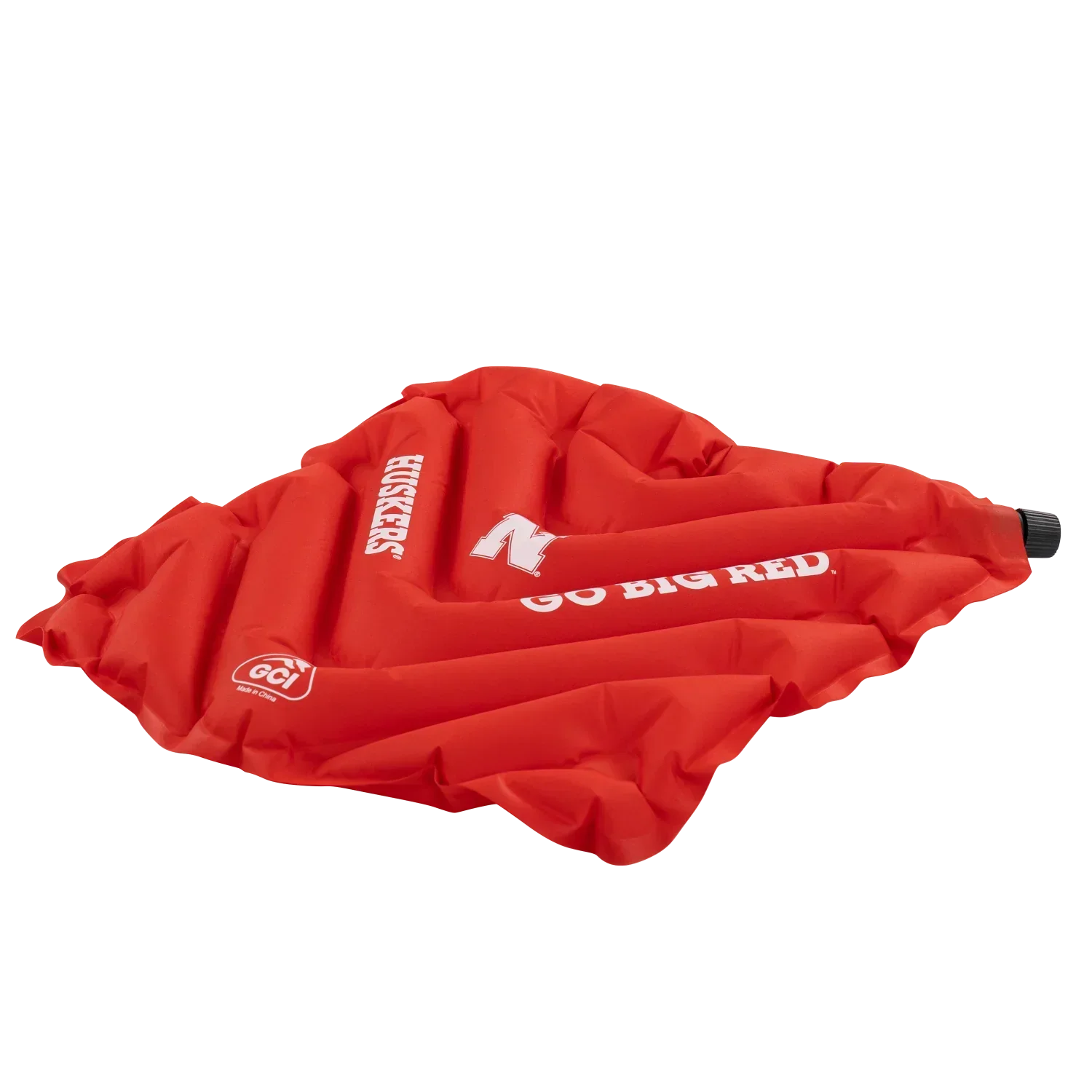 Bleacher-Friendly College V Seat Inflatable Stadium Cushion - Nebraska Cornhuskers - Choice 277 - Ergonomic Portable Stadium Seat for Sports Events Detail
