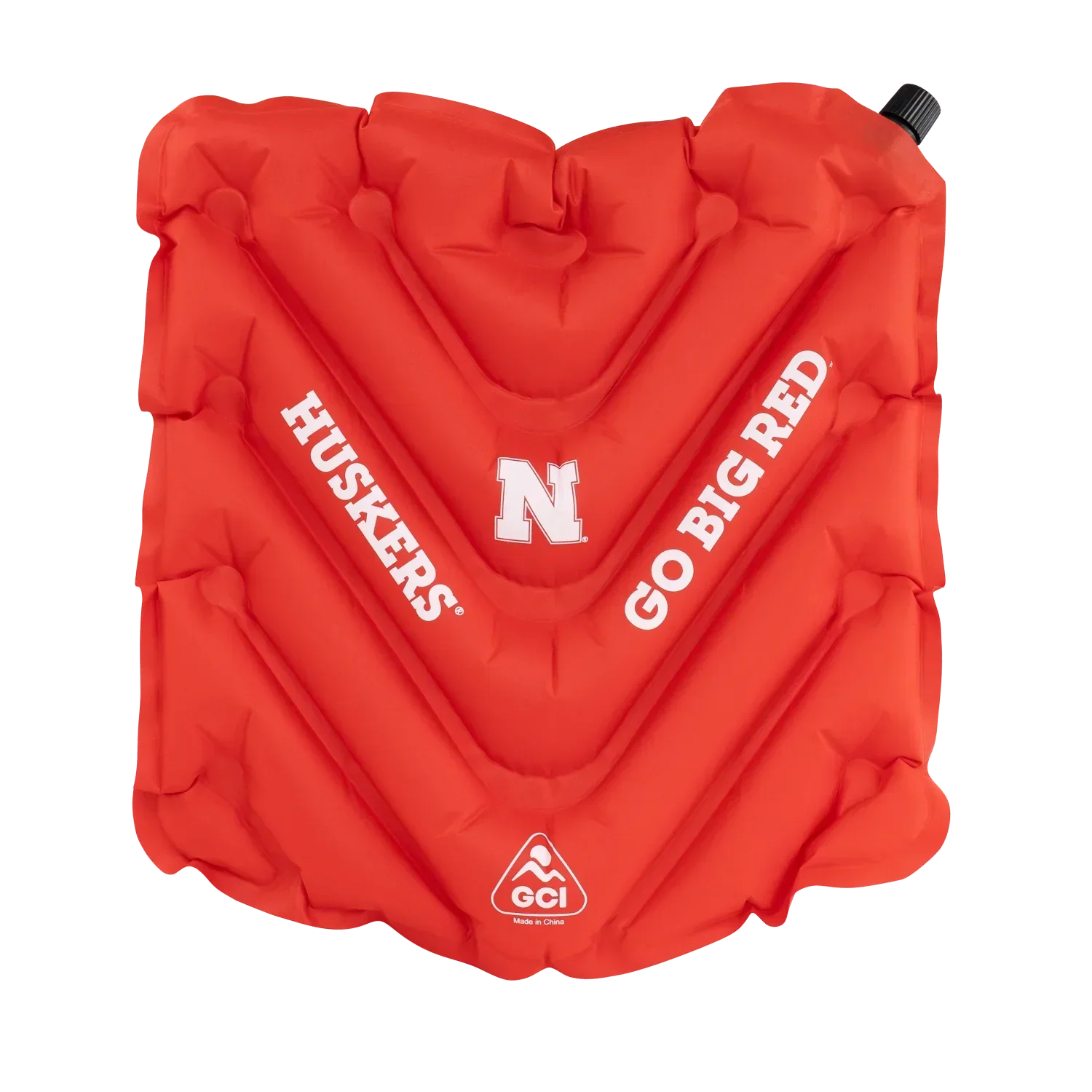Bleacher-Friendly College V Seat Inflatable Stadium Cushion - Nebraska Cornhuskers - Choice 277 - Ergonomic Portable Stadium Seat for Sports Events - Default Title