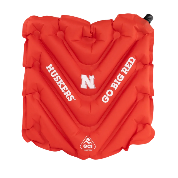 Bleacher-Friendly College V Seat Inflatable Stadium Cushion - Nebraska Cornhuskers - Choice 277 - Ergonomic Portable Stadium Seat for Sports Events - Default Title