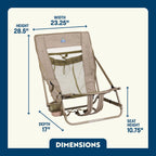 Rust-Resistant Aluminum Everywhere Chair 2 - Choice 656 - Rust-Resistant Aluminum Sand-Friendly Lounge Chair Detail