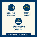Heavy-Duty Camp Slim-Fold Cook Station - Choice 575 - Heavy-Duty Stainless Steel Camp Cooking Gear Detail