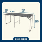Slim-Fold Slim-Fold Table XL - Choice 651 - Master Outdoor Kitchen Station for Tailgating & BBQ Detail