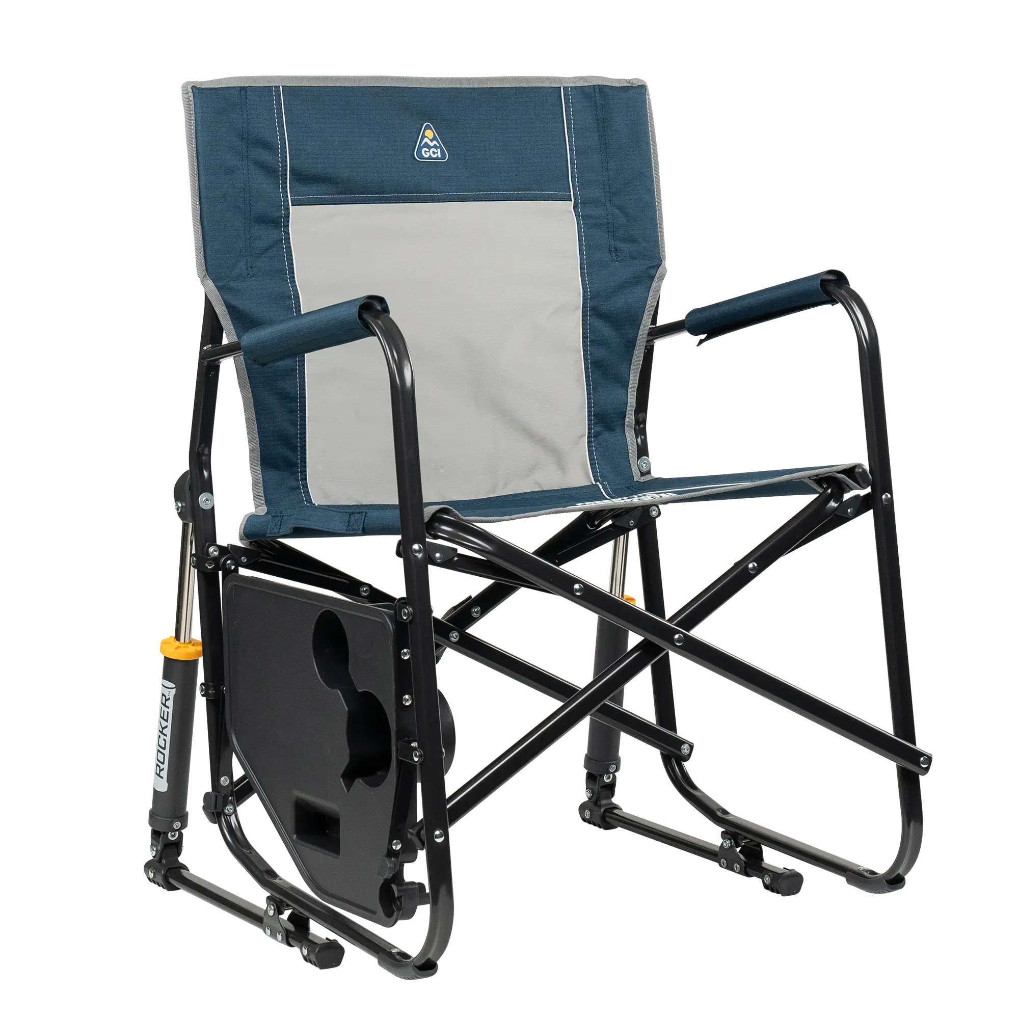 Heavy-Duty Freestyle Freestyle Rocker with Side Table - Choice 853 - RoadTrip Rocker Smooth Motion Camp Chair Detail