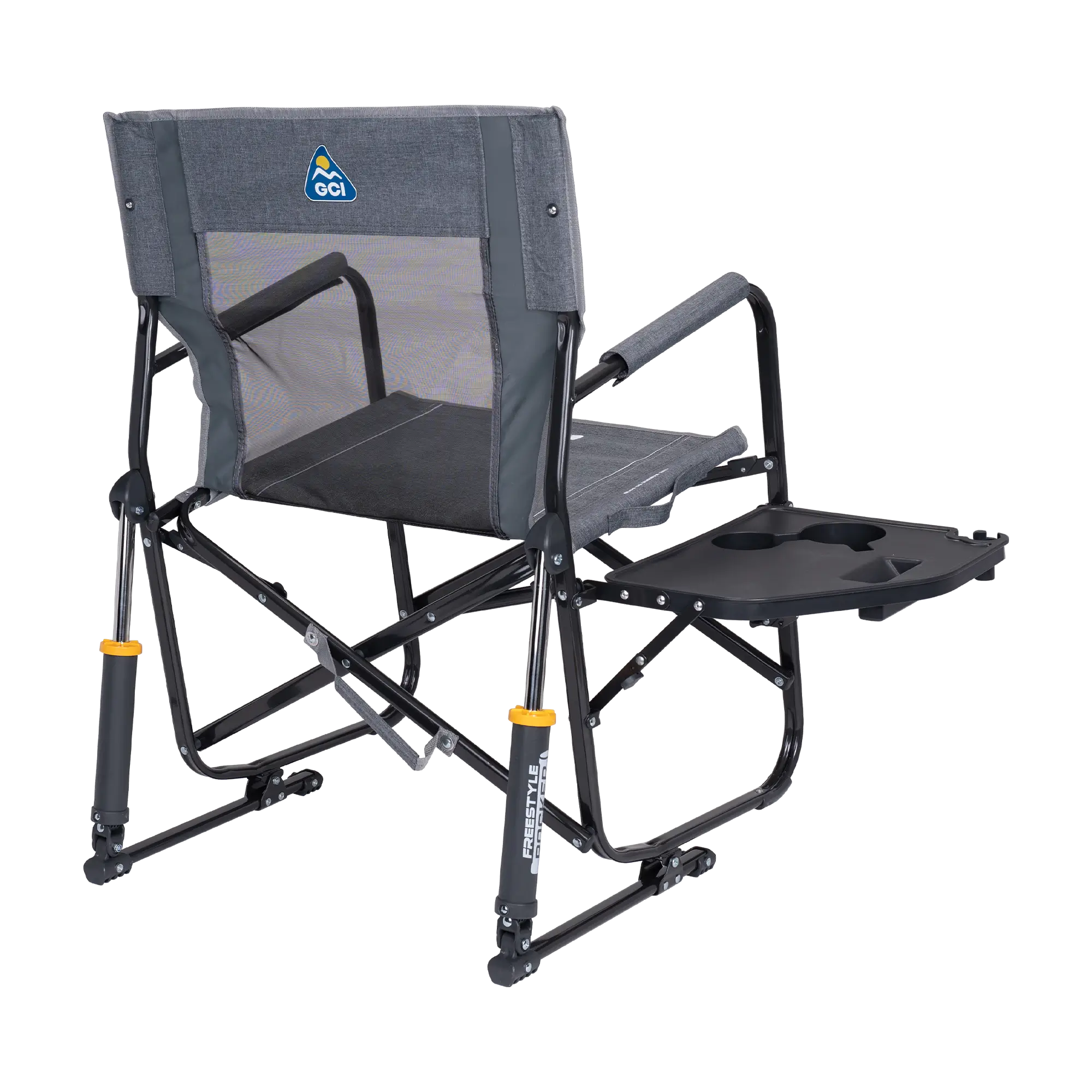 Heavy-Duty Freestyle Freestyle Rocker with Side Table - Choice 853 - RoadTrip Rocker Smooth Motion Camp Chair Detail