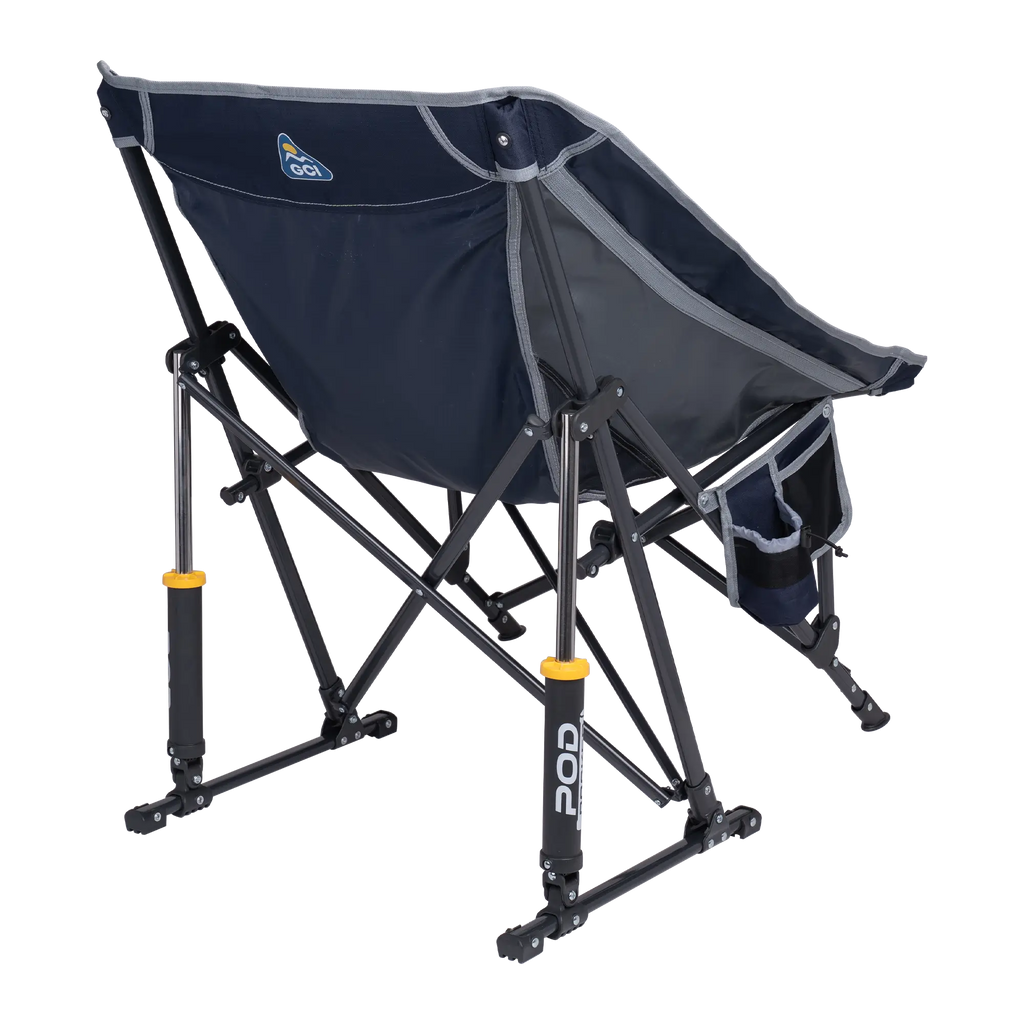 Patented Spring-Action Pod Rocker - Choice 933 - Heavy-Duty Kickback Rocker with Beverage Holder Detail