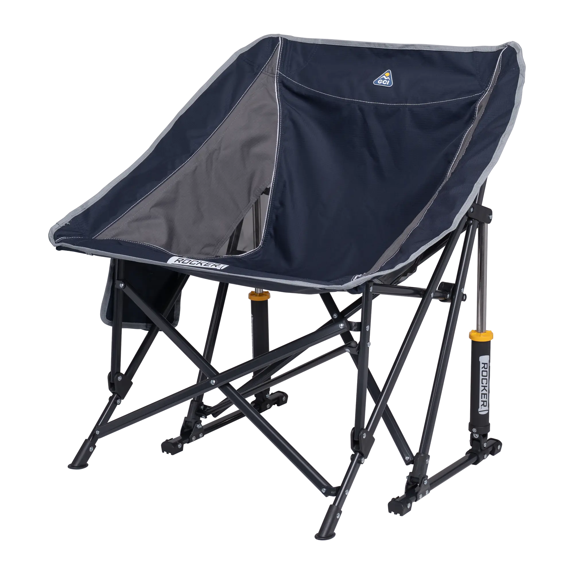 Patented Spring-Action Pod Rocker - Choice 933 - Heavy-Duty Kickback Rocker with Beverage Holder Detail