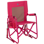 Patented Spring-Action Stowaway Rocker - Choice 794 - Patented Spring-Action Rocking Chair for Camping - Bright Pink