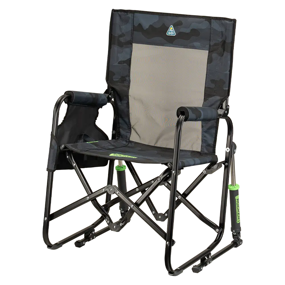 Patented Spring-Action Stowaway Rocker - Choice 794 - Patented Spring-Action Rocking Chair for Camping Detail
