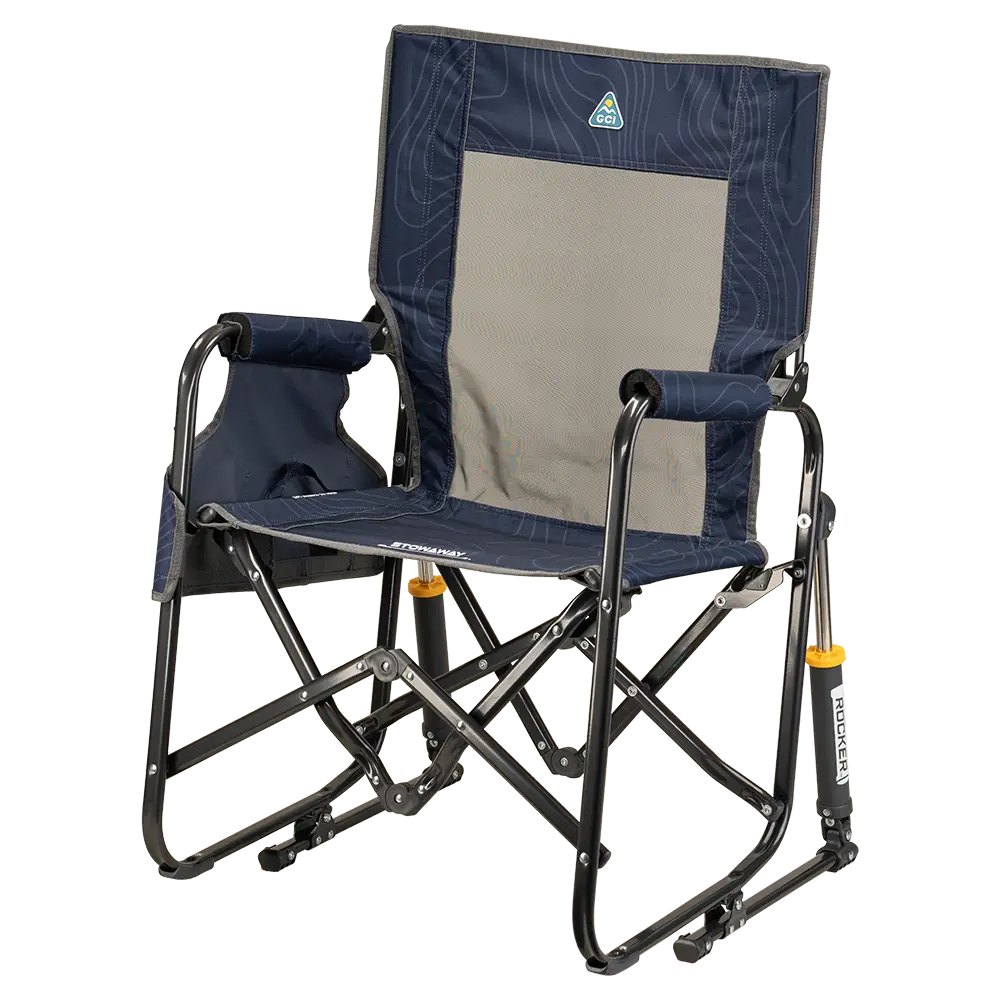 Patented Spring-Action Stowaway Rocker - Choice 794 - Patented Spring-Action Rocking Chair for Camping Detail