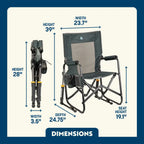 Patented Spring-Action Stowaway Rocker - Choice 794 - Patented Spring-Action Rocking Chair for Camping Detail