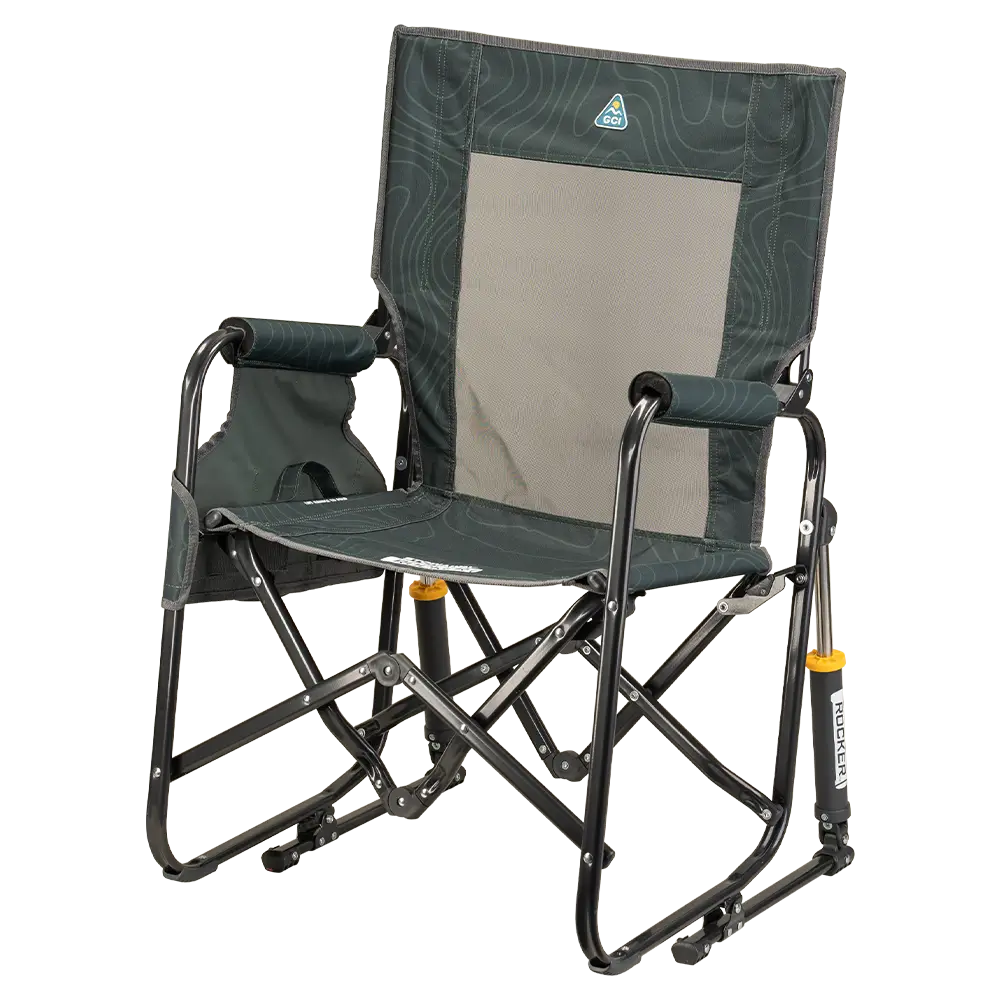 Patented Spring-Action Stowaway Rocker - Choice 794 - Patented Spring-Action Rocking Chair for Camping Detail