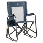 Patented Spring-Action Stowaway Rocker - Choice 794 - Patented Spring-Action Rocking Chair for Camping - Denim