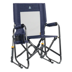 Patented Spring-Action Stowaway Rocker - Choice 794 - Patented Spring-Action Rocking Chair for Camping - Tailgater Rich Blue