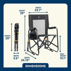 Patented Spring-Action Stowaway Rocker - Choice 794 - Patented Spring-Action Rocking Chair for Camping Detail