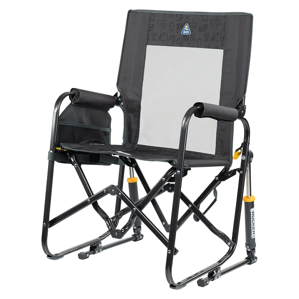 Patented Spring-Action Stowaway Rocker - Choice 794 - Patented Spring-Action Rocking Chair for Camping Detail