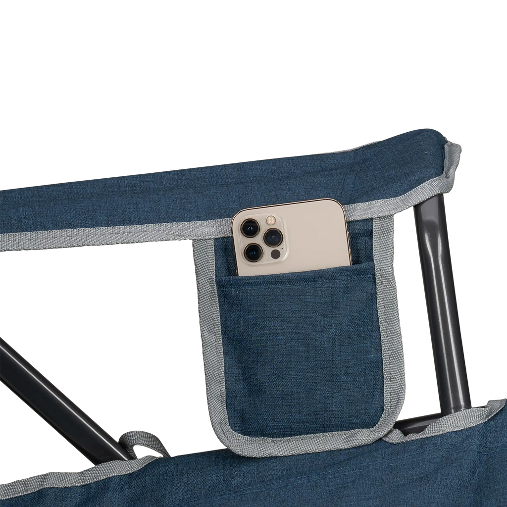 Luxury Camp Kickback Rocker - Choice 345 - Heavy-Duty Kickback Rocker with Beverage Holder Detail