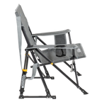 Luxury Camp Kickback Rocker - Choice 345 - Heavy-Duty Kickback Rocker with Beverage Holder Detail