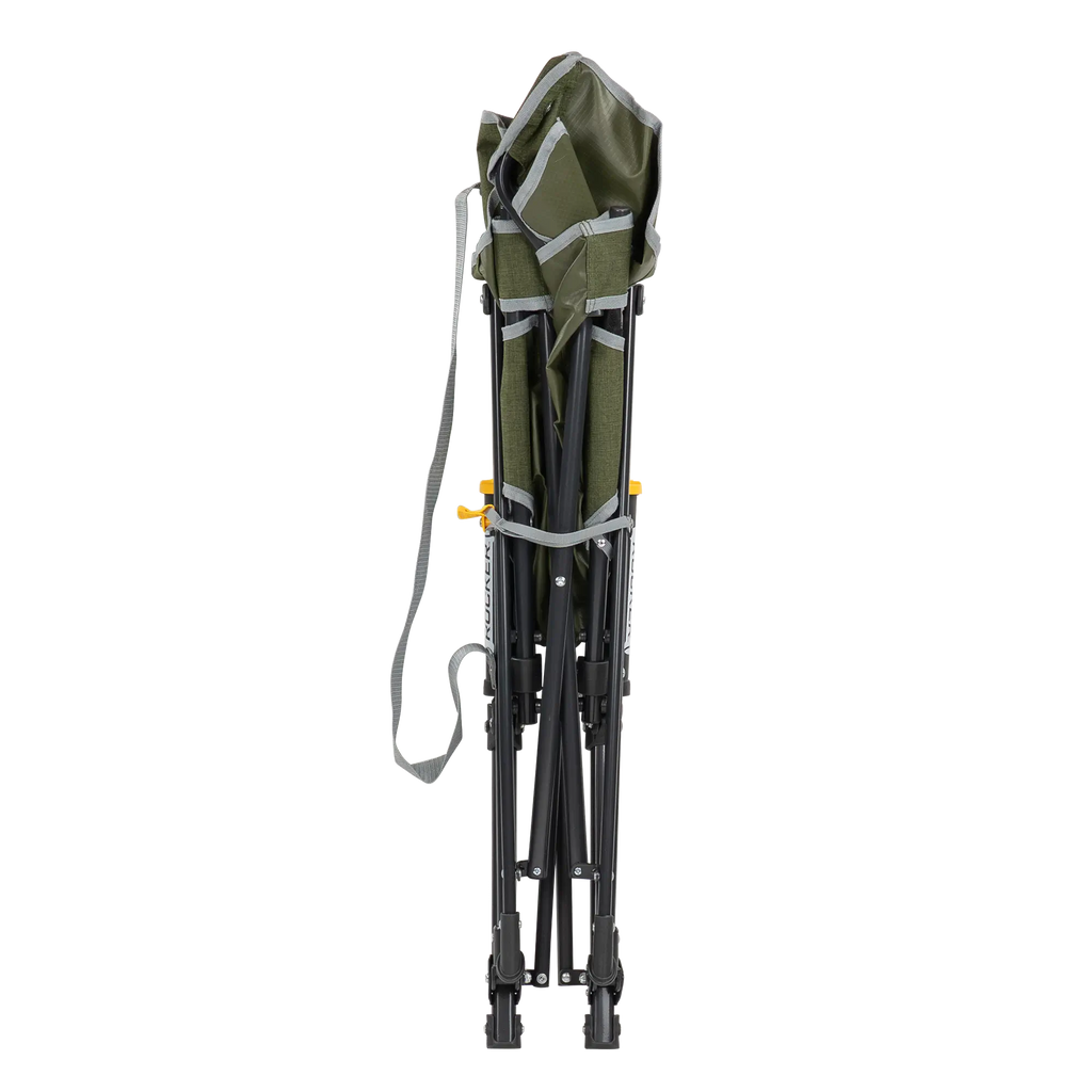 Luxury Camp Kickback Rocker - Choice 345 - Heavy-Duty Kickback Rocker with Beverage Holder Detail