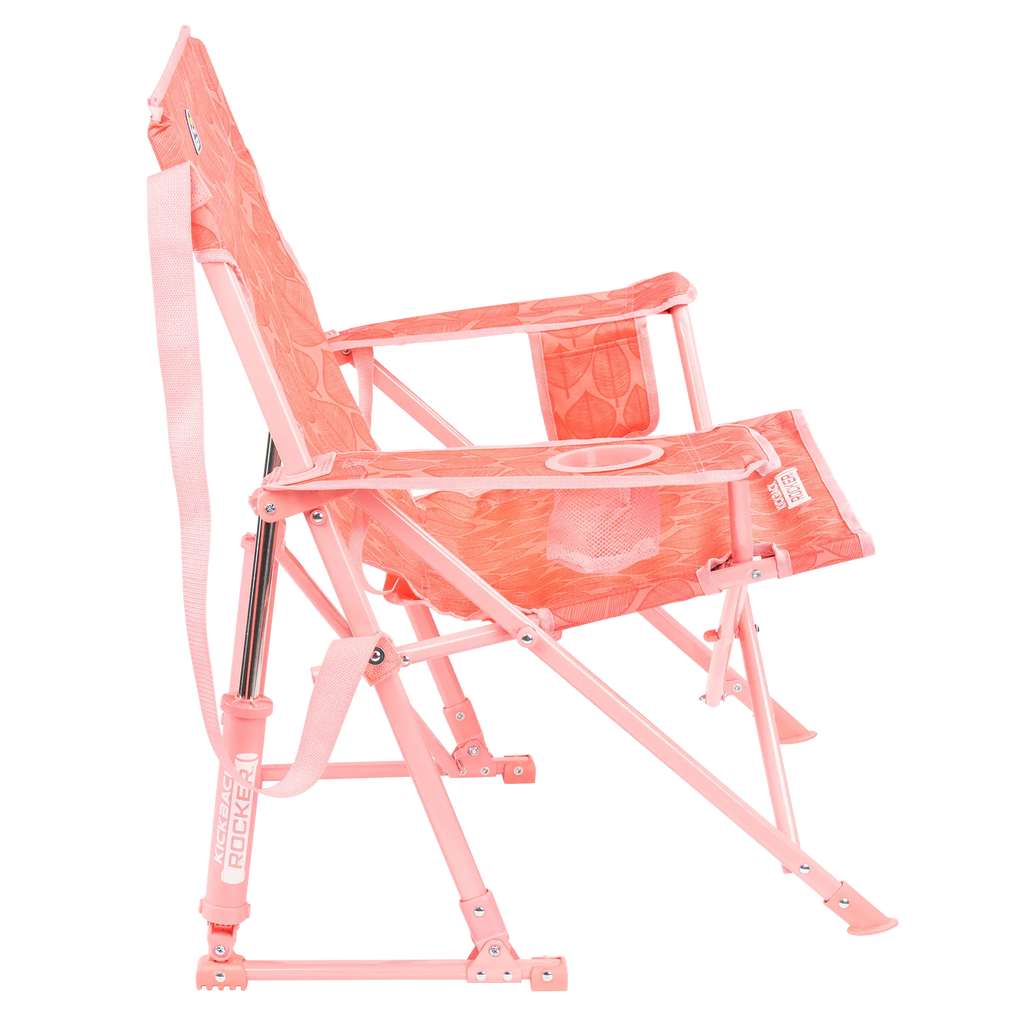 Luxury Camp Kickback Rocker - Choice 345 - Heavy-Duty Kickback Rocker with Beverage Holder Detail