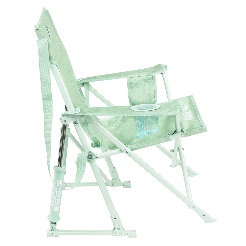 Luxury Camp Kickback Rocker - Choice 345 - Heavy-Duty Kickback Rocker with Beverage Holder Detail
