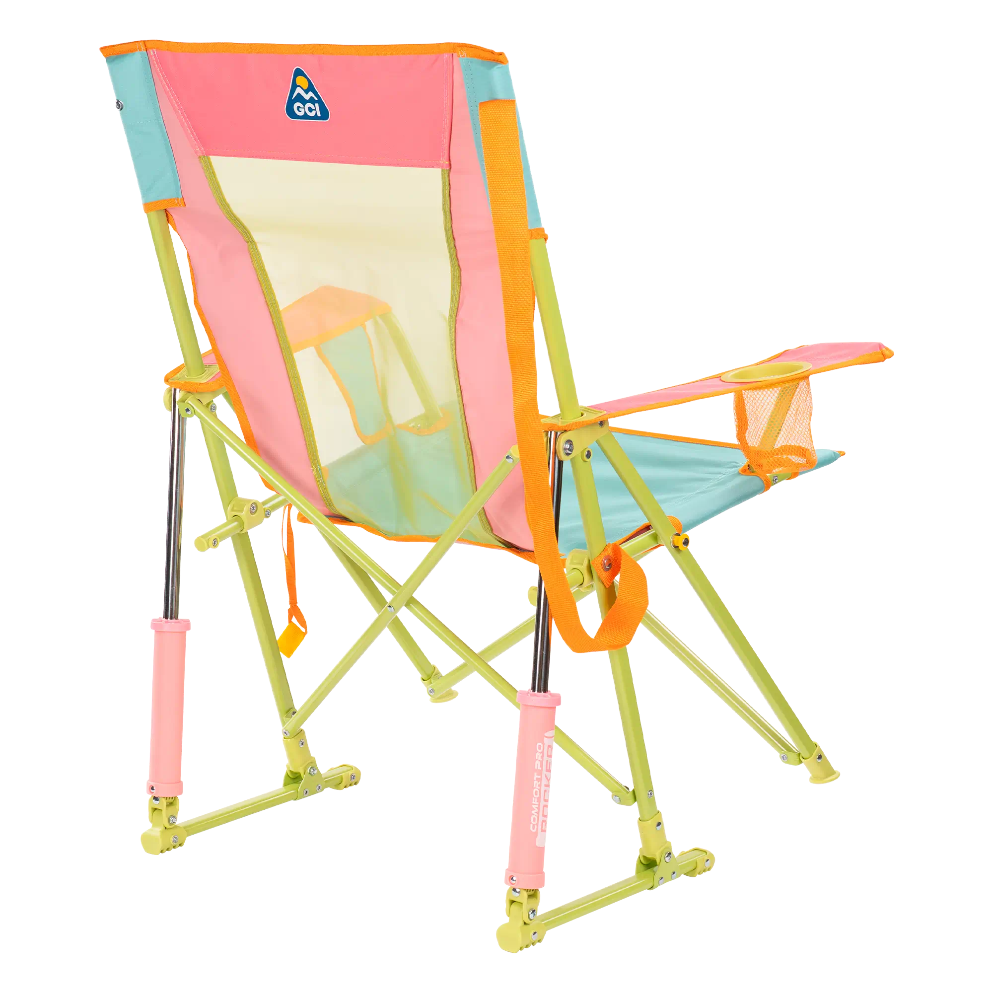 Heavy-Duty Freestyle Comfort Pro Rocker - Choice 375 - Heavy-Duty Kickback Rocker with Beverage Holder Detail