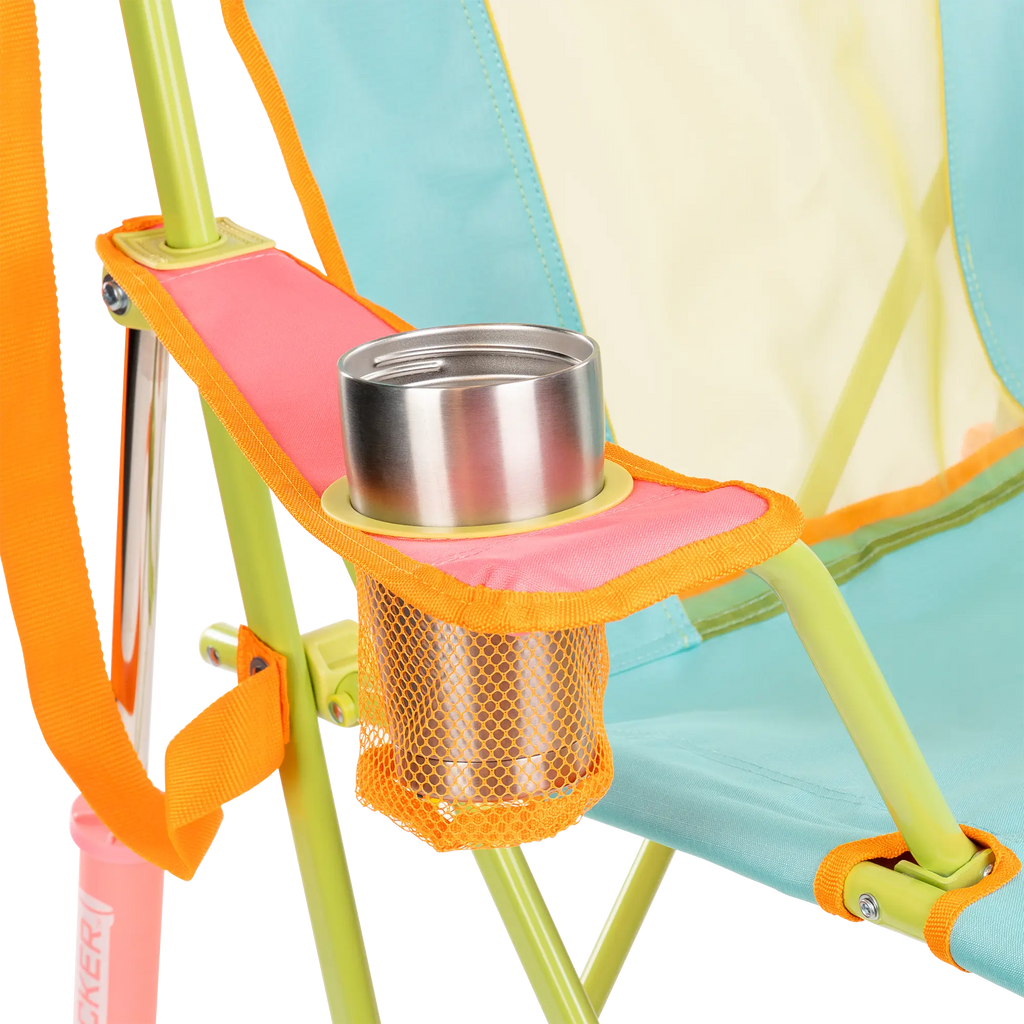 Heavy-Duty Freestyle Comfort Pro Rocker - Choice 375 - Heavy-Duty Kickback Rocker with Beverage Holder Detail
