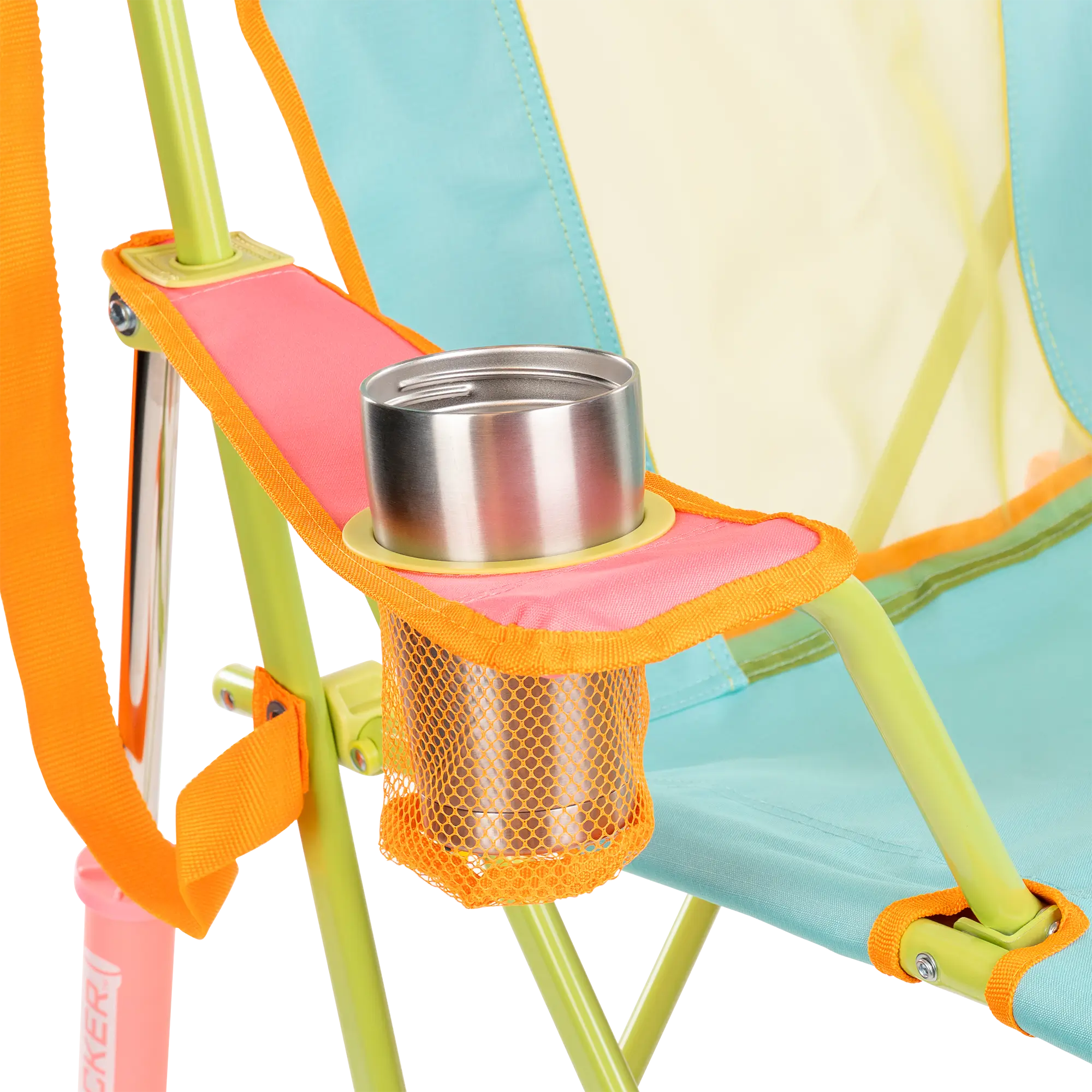 Heavy-Duty Freestyle Comfort Pro Rocker - Choice 375 - Heavy-Duty Kickback Rocker with Beverage Holder Detail