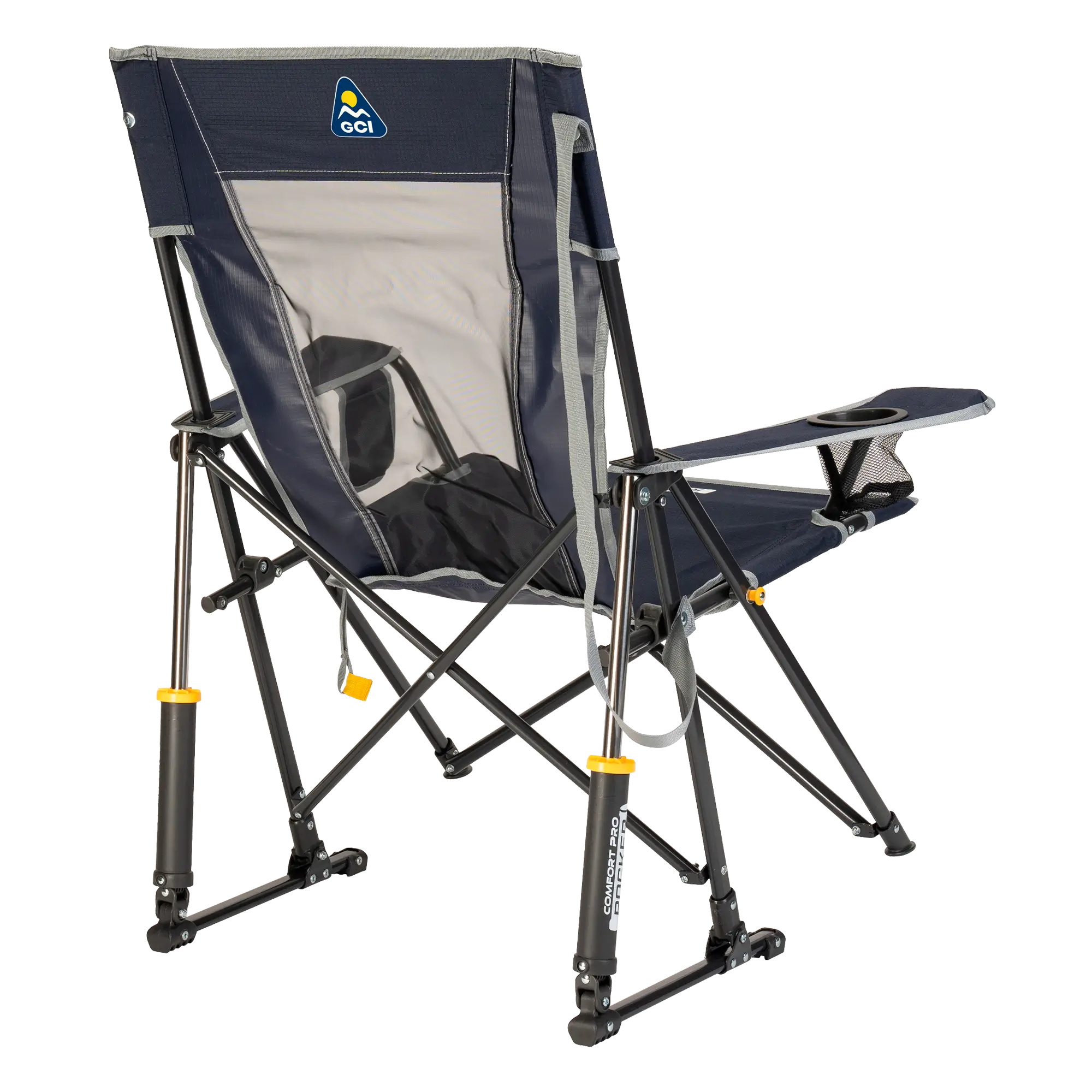 Heavy-Duty Freestyle Comfort Pro Rocker - Choice 375 - Heavy-Duty Kickback Rocker with Beverage Holder Detail