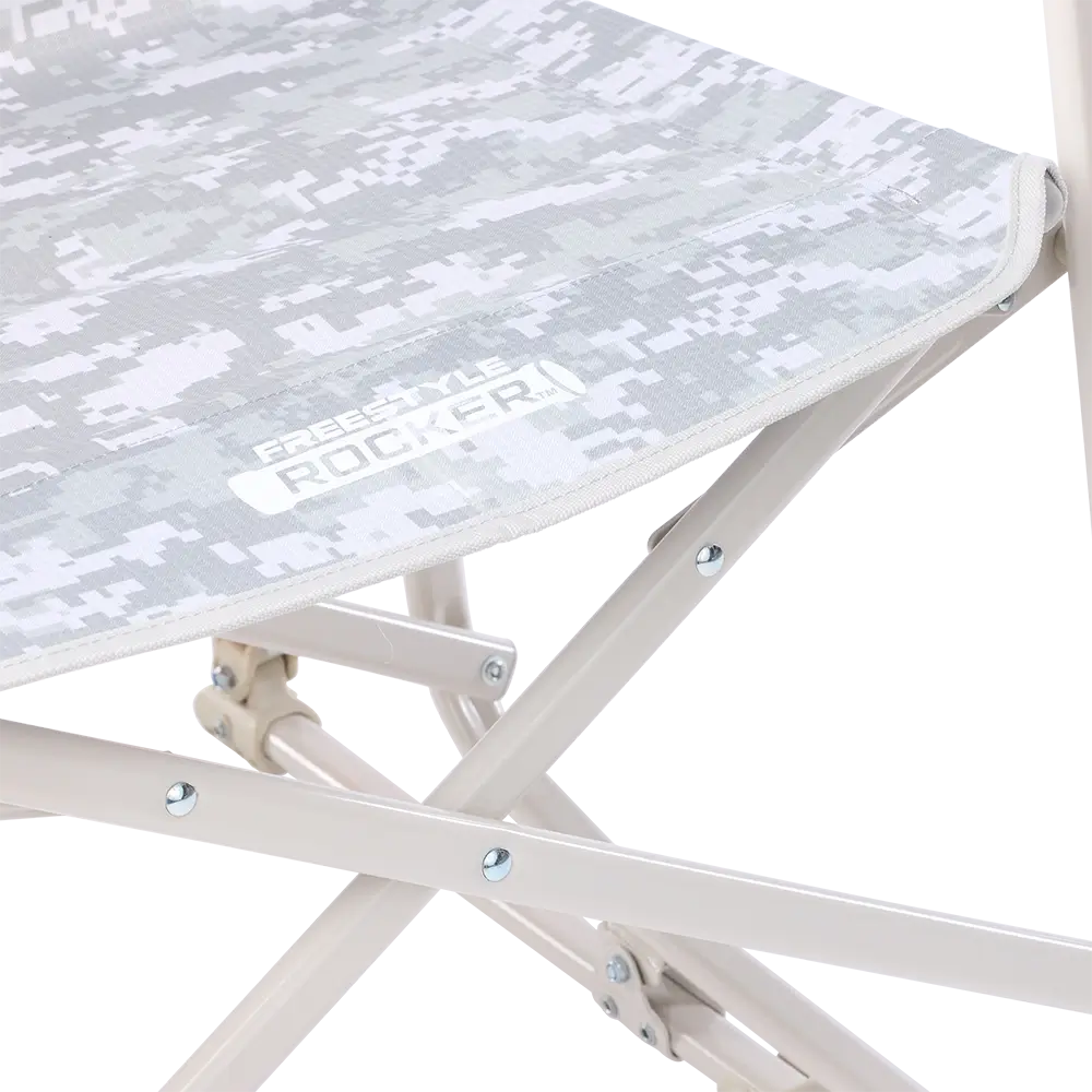 Patented Spring-Action Freestyle Rocker Elite - Choice 460 - Patented Spring-Action Rocking Chair for Camping Detail