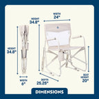 Patented Spring-Action Freestyle Rocker Elite - Choice 460 - Patented Spring-Action Rocking Chair for Camping Detail