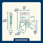Patented Spring-Action Freestyle Rocker Elite - Choice 460 - Patented Spring-Action Rocking Chair for Camping Detail