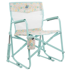 Patented Spring-Action Freestyle Rocker Elite - Choice 460 - Patented Spring-Action Rocking Chair for Camping - Teal Sundress