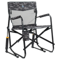 Patented Spring-Action Freestyle Rocker Elite - Choice 460 - Patented Spring-Action Rocking Chair for Camping - Cool Gray Camo