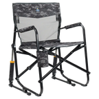 Patented Spring-Action Freestyle Rocker Elite - Choice 460 - Patented Spring-Action Rocking Chair for Camping - Cool Gray Camo
