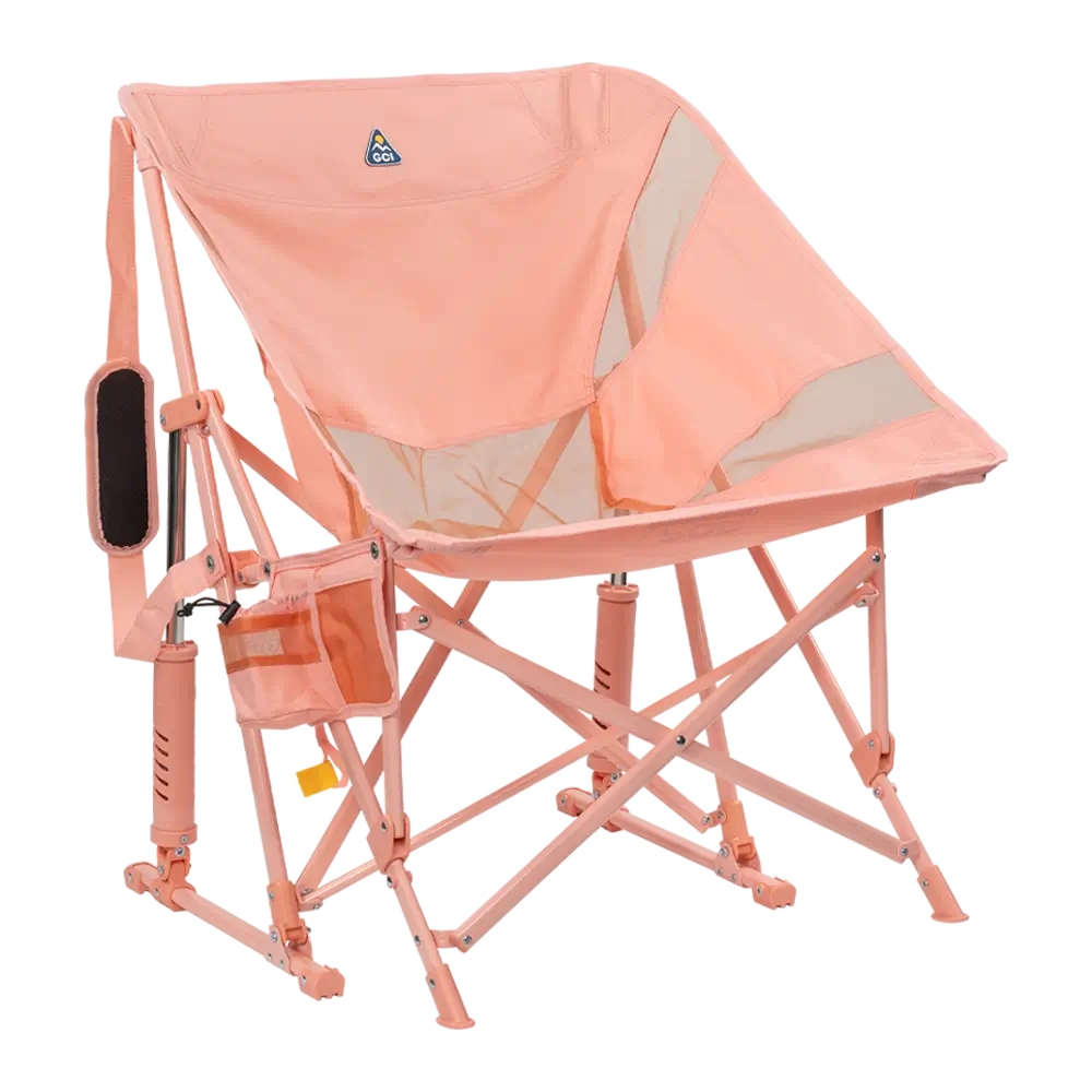 Heavy-Duty Freestyle Pod Rocker Elite - Choice 832 - Freestyle Rocker Portable Outdoor Folding Chair - Soft Pink