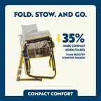 Luxury Camp Adjustable Rocker - Choice 573 - Freestyle Rocker Portable Outdoor Folding Chair Detail