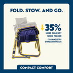 Luxury Camp Adjustable Rocker - Choice 573 - Freestyle Rocker Portable Outdoor Folding Chair Detail
